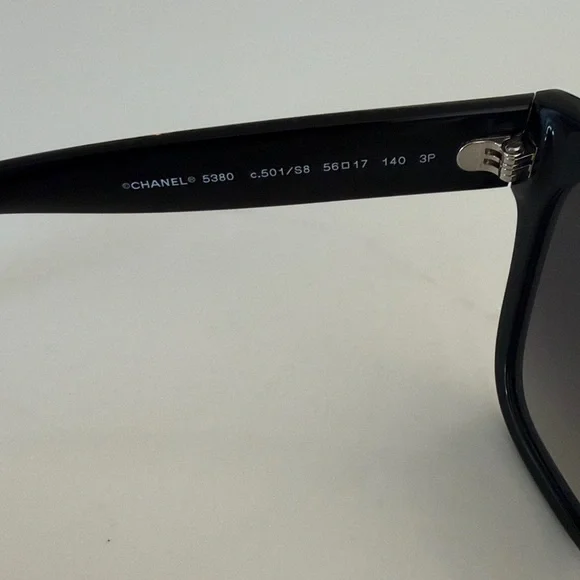 CHANEL CH5380 square women’s Black Sunglasses - Picture 5 of 9
